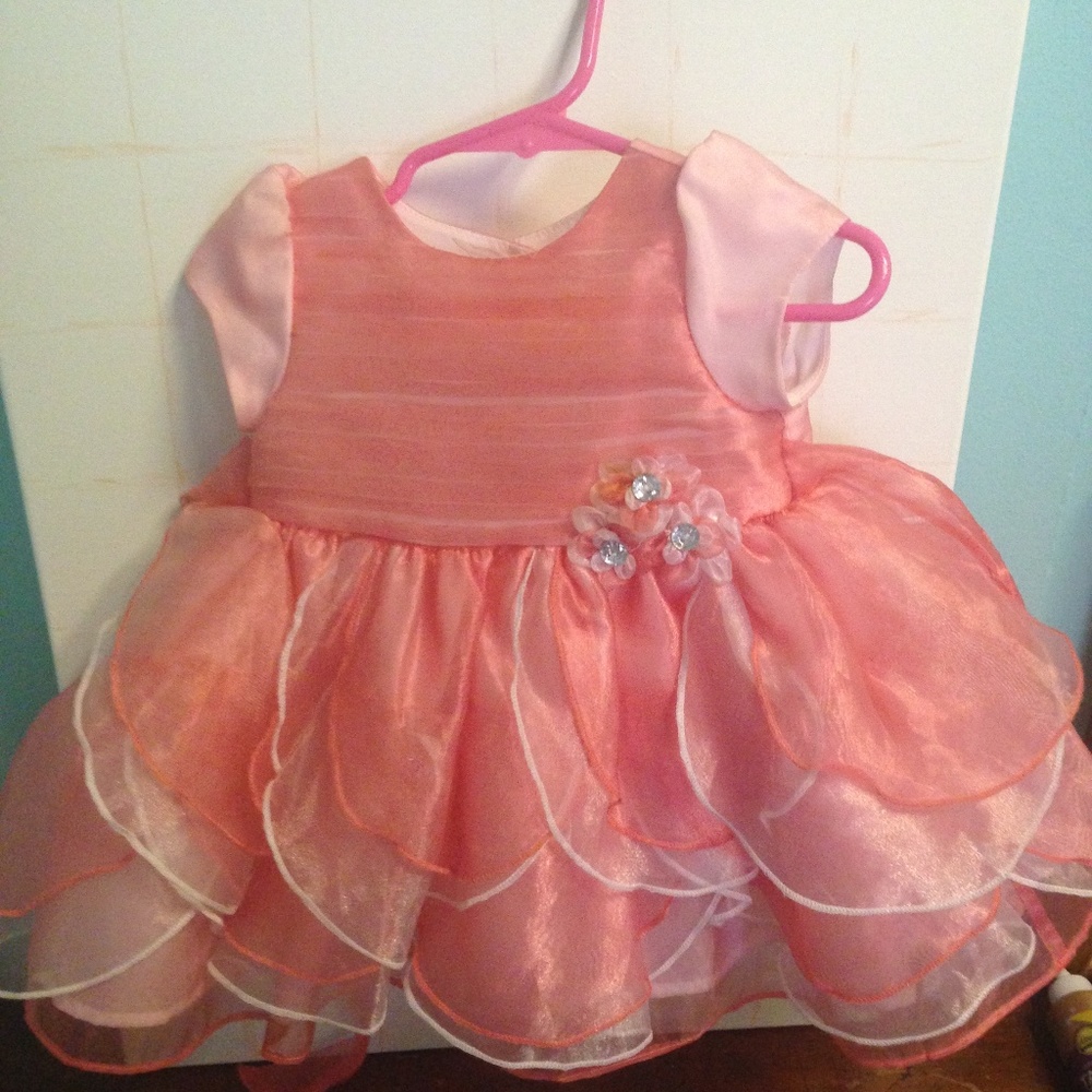 Nannette Baby Girls  Formal coral 6-9 months dress